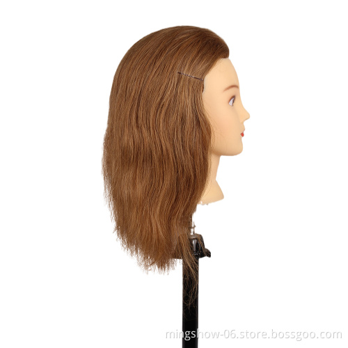 Professional salon Hairdresser Mannequin top quality  head with indian 100% human wigs hair